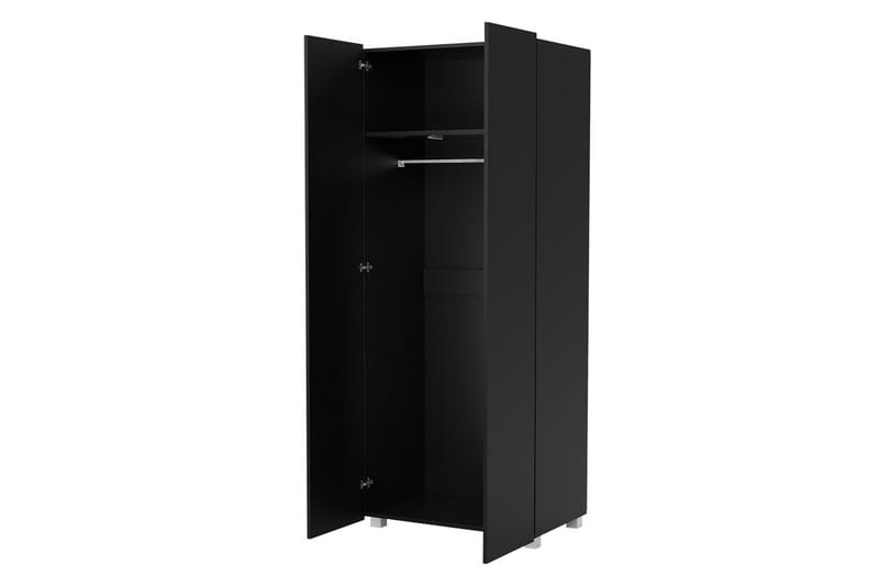 Tessan Garderobe 80 cm - Sort - Garderobeskabe - Garderobeskab & klædeskab