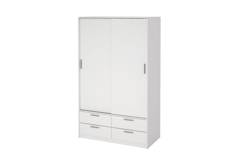 Tetsu Garderobe 121x200 cm - Hvid - Opbevaring - Tøjopbevaring - Garderobeskabe