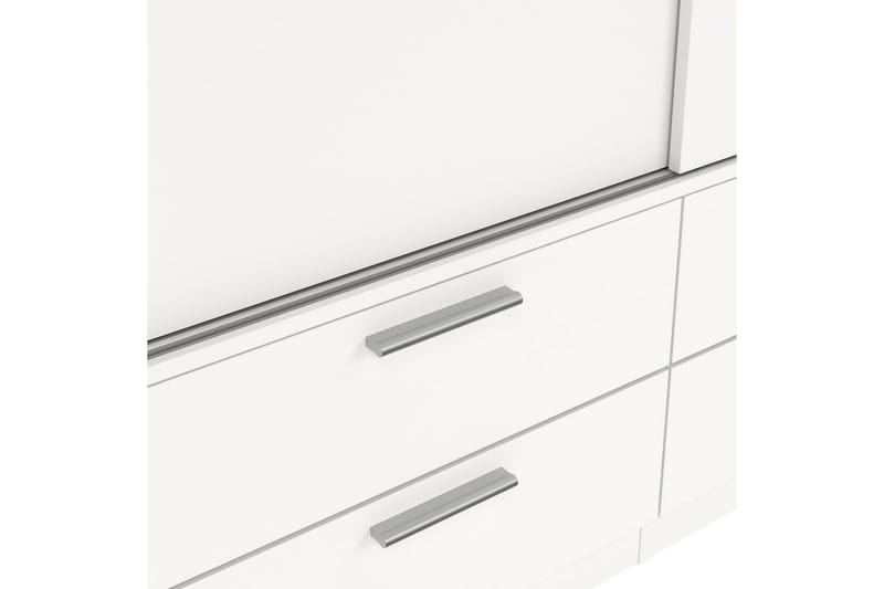 Tetsu Garderobe 121x200 cm - Hvid - Opbevaring - Tøjopbevaring - Garderobeskabe
