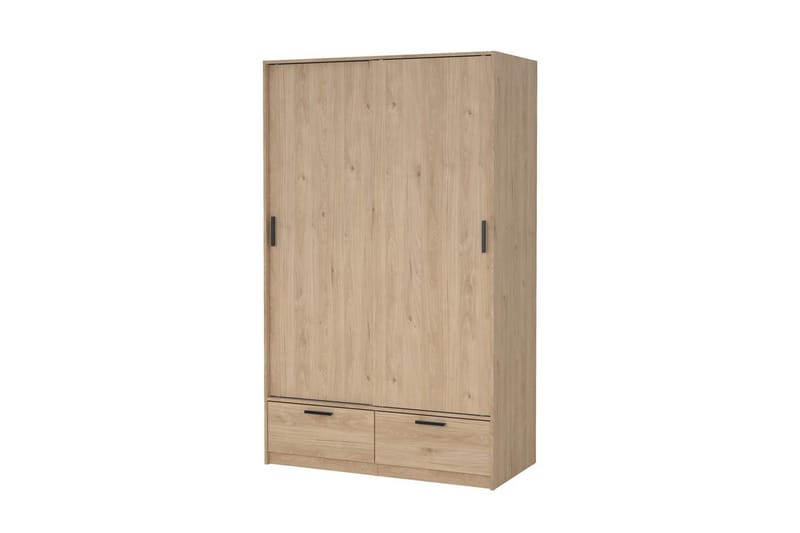 Tetsu Garderobe 121x200 cm - Natur - Opbevaring - Tøjopbevaring - Garderobeskabe