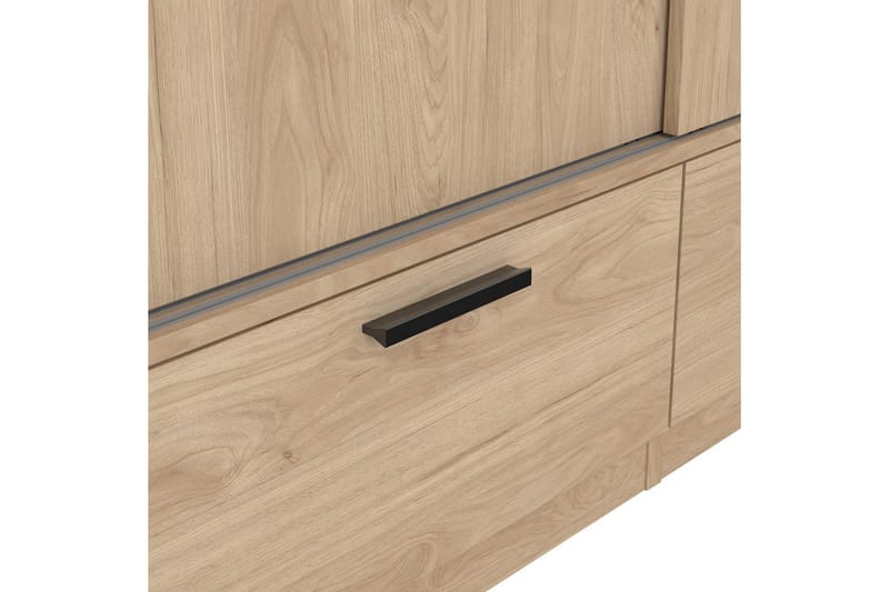 Tetsu Garderobe 121x200 cm - Natur - Opbevaring - Tøjopbevaring - Garderobeskabe