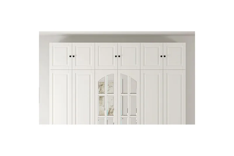 Teynor Garderobesskåp 210x210 cm - Mat Hvid - Opbevaring - Tøjopbevaring - Garderobeskabe - Garderobeskab & klædeskab