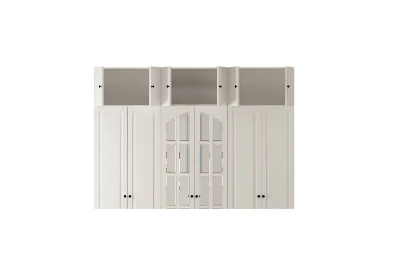 Teynor Garderobesskåp 210x210 cm - Mat Hvid - Opbevaring - Tøjopbevaring - Garderobeskabe - Garderobeskab & klædeskab