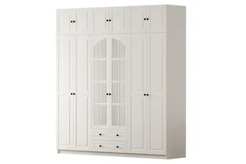 Teynor Garderobesskåp 210x210 cm - Mat Hvid - Opbevaring - Tøjopbevaring - Garderobeskabe - Garderobeskab & klædeskab