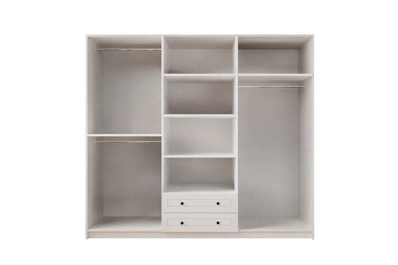 Teynor Garderobesskåp 210x240 cm - Mat Hvid - Opbevaring - Tøjopbevaring - Garderobeskabe - Garderobeskab & klædeskab