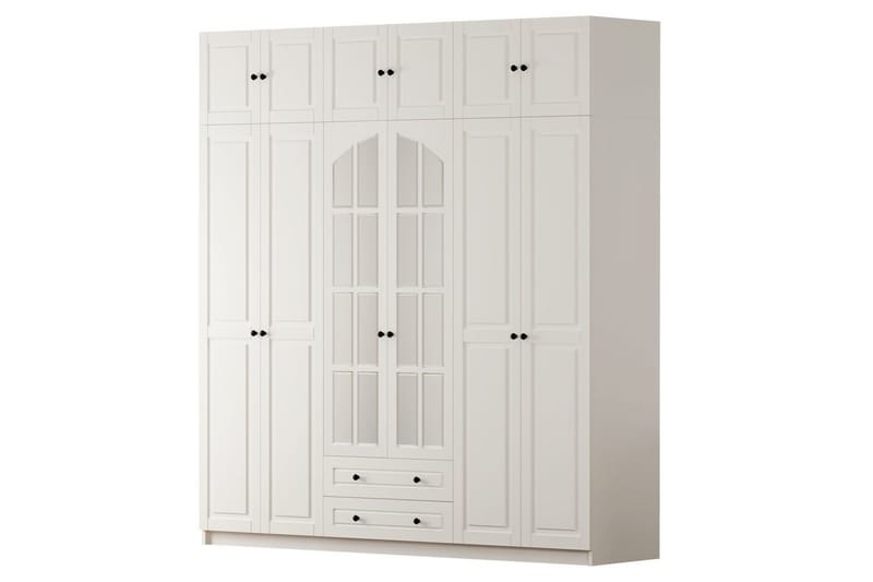 Teynor Garderobesskåp 210x240 cm, Mat Hvid