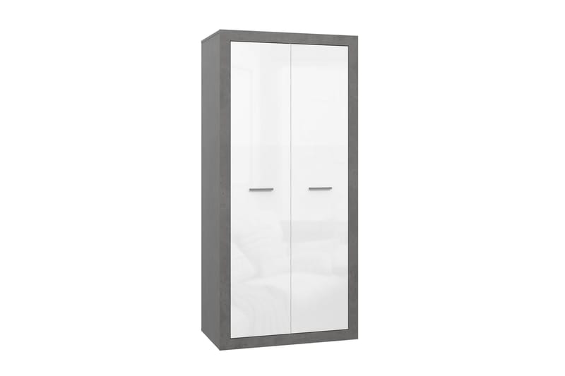Tolovgrad Garderobe 54x92 cm - Grå/Hvid - Opbevaring - Tøjopbevaring - Garderobeskabe