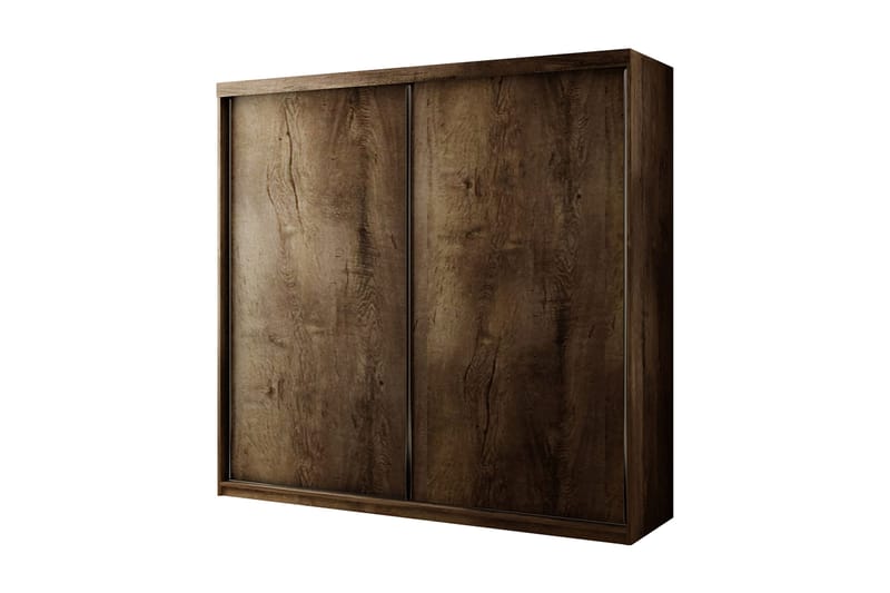 Top Garderobeskab 200 cm i Ask|Mørk Ask, Brun