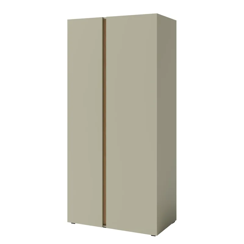 Travic Garderobeskab 90 cm i Træ, Greige
