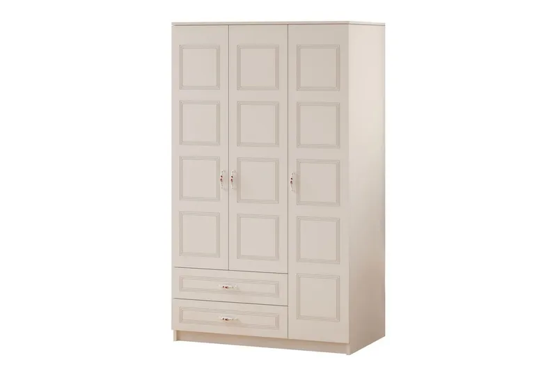Travric Garderobe 105x180 cm - Mat Hvid - Opbevaring - Tøjopbevaring - Garderobeskabe