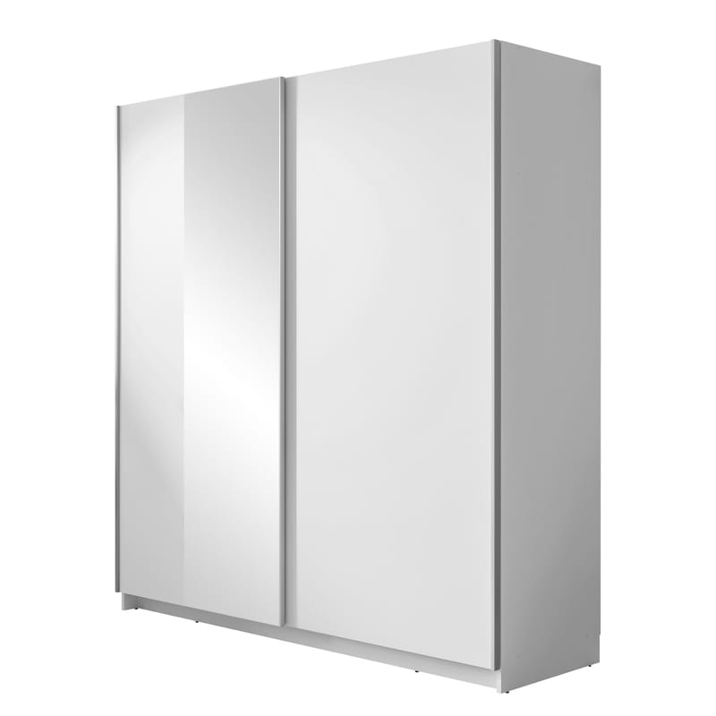 Tyrelon Garderobeskab med spejl 181x198 cm, hvid