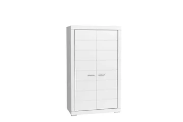 Uzayr garderobe 116x198 cm - Hvid - Opbevaring - Tøjopbevaring - Garderobeskabe