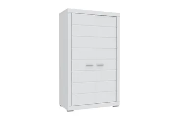 Uzayr garderobe 116x198 cm - Hvid - Opbevaring - Tøjopbevaring - Garderobeskabe