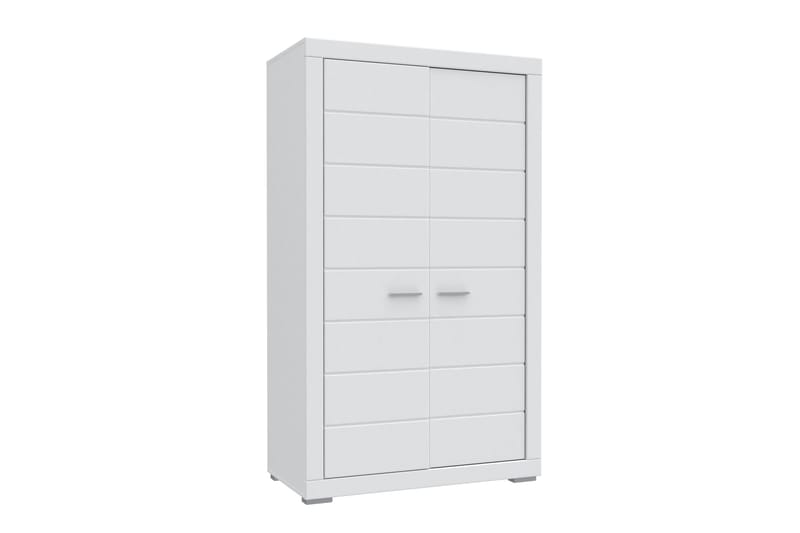 Uzayr garderobe 116x198 cm - Hvid - Opbevaring - Tøjopbevaring - Garderobeskabe