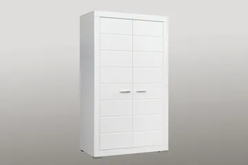 Uzayr garderobe 116x198 cm - Hvid - Opbevaring - Tøjopbevaring - Garderobeskabe