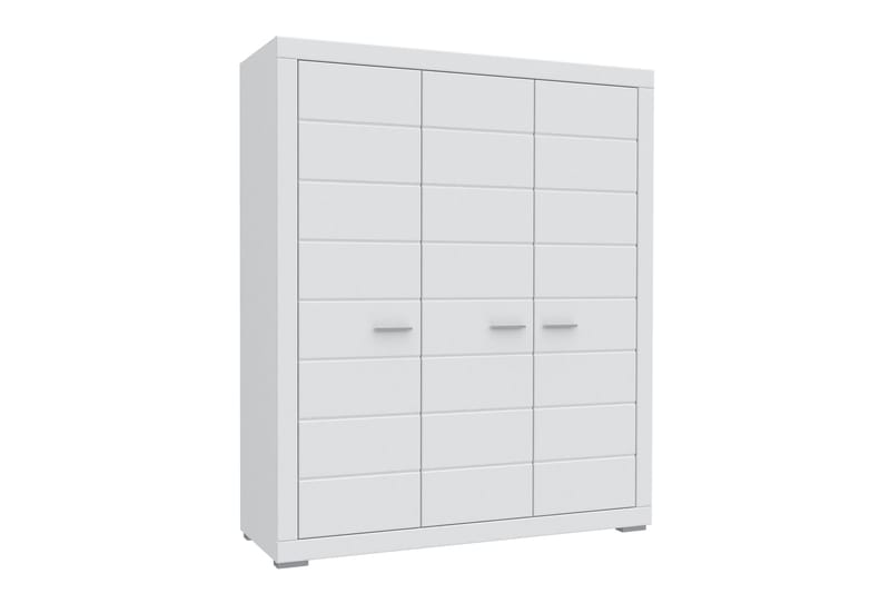 Uzayr garderobe 166x198 cm - Hvid - Opbevaring - Tøjopbevaring - Garderobeskabe