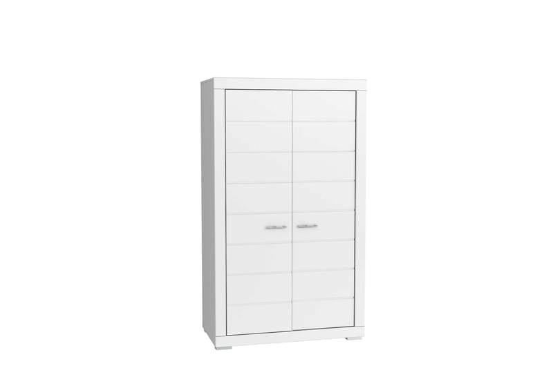 Uzayr Garderobeskab 116x198 cm i Træ - Hvid - Opbevaring - Tøjopbevaring - Garderobeskabe