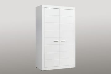 Uzayr Garderobeskab 116x198 cm i Træ - Hvid - Opbevaring - Tøjopbevaring - Garderobeskabe