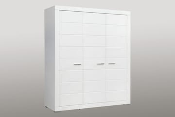 Uzayr Garderobeskab 166x198 cm i Træ - Hvid - Opbevaring - Tøjopbevaring - Garderobeskabe
