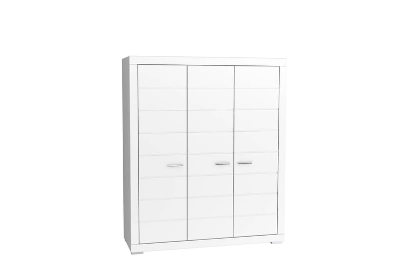Uzayr Garderobeskab 166x198 cm i Træ - Hvid - Opbevaring - Tøjopbevaring - Garderobeskabe