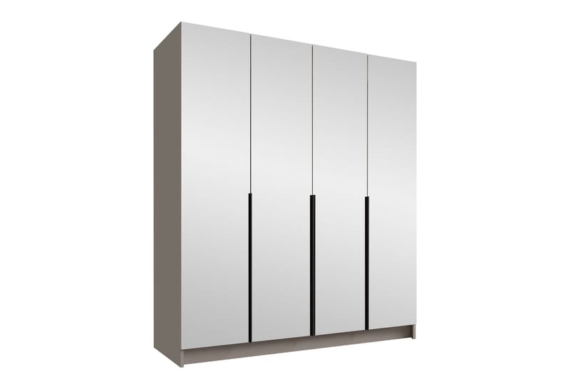 Vadstena Garderobe med Spejl 200 cm, Kashmir/Sort