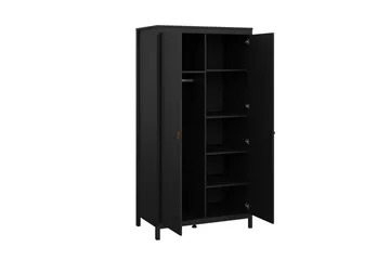 Vallvidera Garderobe 102,3x199 cm - Sort - Opbevaring - Tøjopbevaring - Garderobeskabe