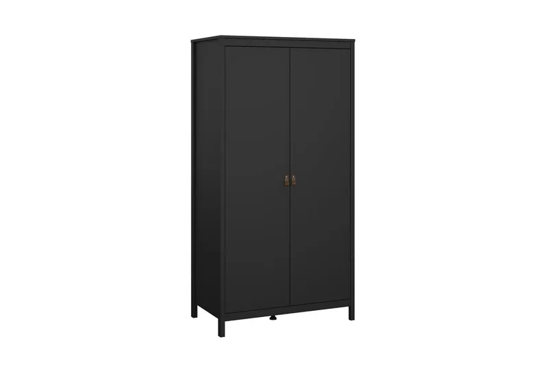 Vallvidera Garderobe 102,3x199 cm - Sort - Opbevaring - Tøjopbevaring - Garderobeskabe