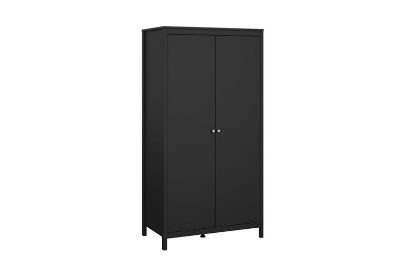 Vallvidera Garderobe 102,3x199 cm - Sort - Opbevaring - Tøjopbevaring - Garderobeskabe