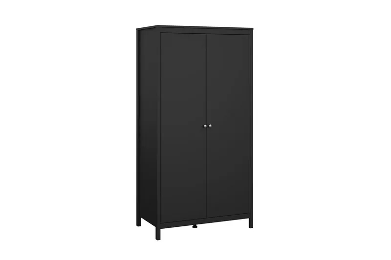 Vallvidera Garderobe 102,3x199 cm - Sort - Opbevaring - Tøjopbevaring - Garderobeskabe
