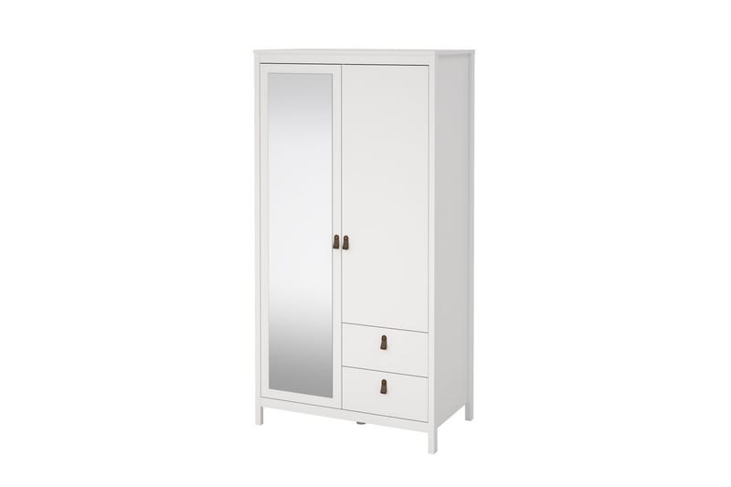 Vallvidera Garderobe 102x199 cm - Hvid - Opbevaring - Tøjopbevaring - Garderobeskabe