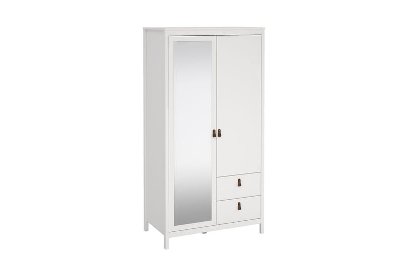 Vallvidera Garderobe 102x199 cm - Hvid - Opbevaring - Tøjopbevaring - Garderobeskabe