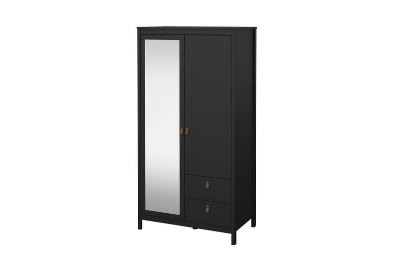 Vallvidera Garderobe 102x199 cm - Sort - Opbevaring - Tøjopbevaring - Garderobeskabe