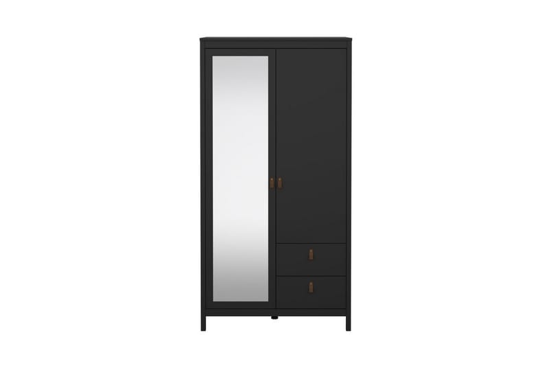 Vallvidera Garderobe 102x199 cm - Sort - Opbevaring - Tøjopbevaring - Garderobeskabe