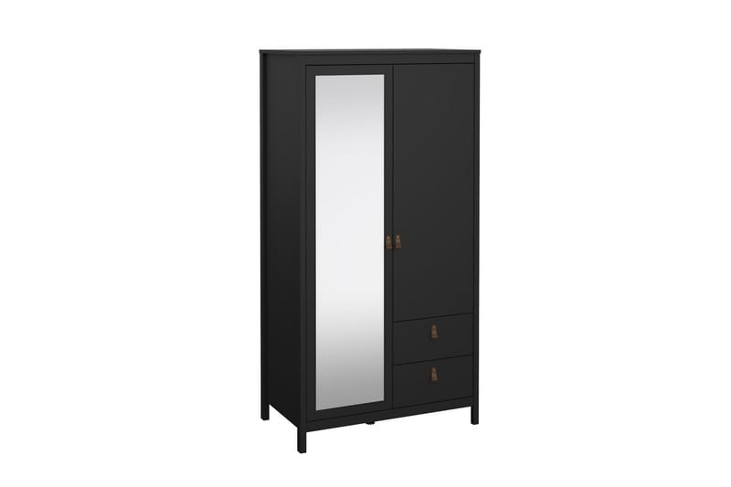 Vallvidera Garderobe 102x199 cm - Sort - Opbevaring - Tøjopbevaring - Garderobeskabe
