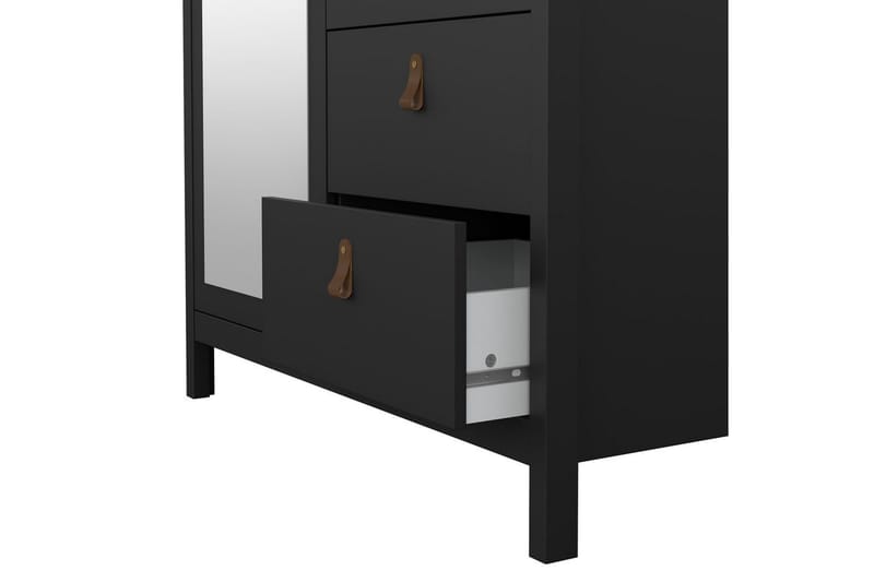 Vallvidera Garderobe 102x199 cm - Sort - Opbevaring - Tøjopbevaring - Garderobeskabe