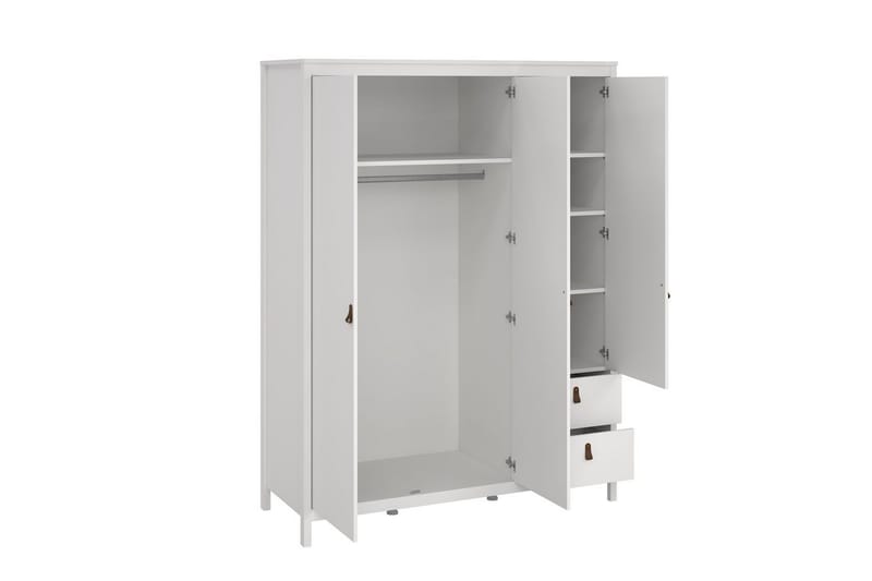 Vallvidera Garderobe 150x199 cm - Hvid - Opbevaring - Tøjopbevaring - Garderobeskabe