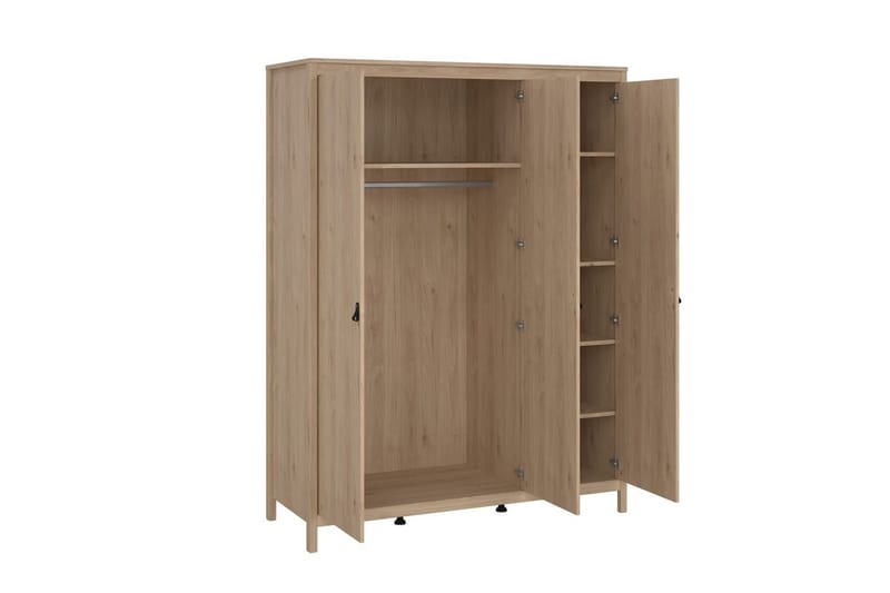 Vallvidera Garderobe 150x199 cm - Natur - Opbevaring - Tøjopbevaring - Garderobeskabe