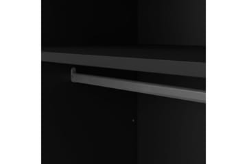 Vallvidera Garderobe 150x199 cm - Sort - Opbevaring - Tøjopbevaring - Garderobeskabe