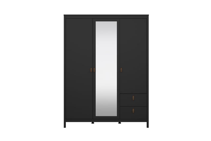 Vallvidera Garderobe 150x199 cm - Sort - Opbevaring - Tøjopbevaring - Garderobeskabe