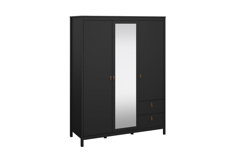 Vallvidera Garderobe 150x199 cm - Sort - Opbevaring - Tøjopbevaring - Garderobeskabe