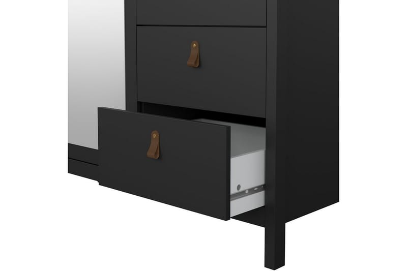 Vallvidera Garderobe 150x199 cm - Sort - Opbevaring - Tøjopbevaring - Garderobeskabe