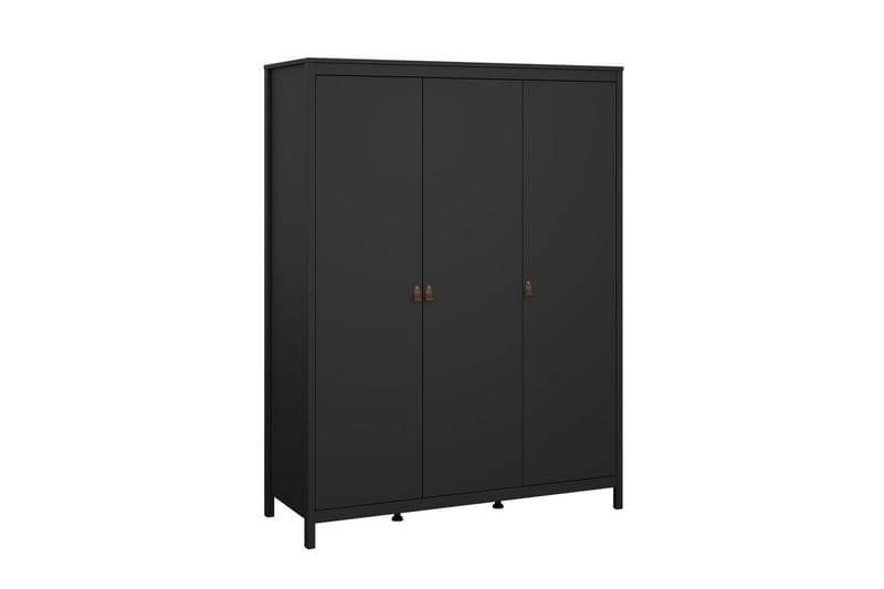 Vallvidera Garderobe 150x199 cm - Sort - Opbevaring - Tøjopbevaring - Garderobeskabe
