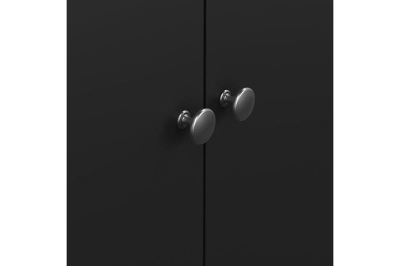 Vallvidera Garderobe 150x199 cm - Sort - Opbevaring - Tøjopbevaring - Garderobeskabe