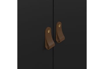 Vallvidera Garderobe 150x199 cm - Sort - Opbevaring - Tøjopbevaring - Garderobeskabe