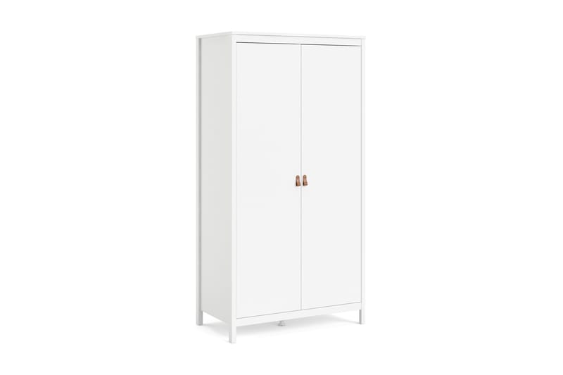 Vallvidera Garderobe 58x102 cm - Hvid/Natur - Opbevaring - Tøjopbevaring - Garderobeskabe