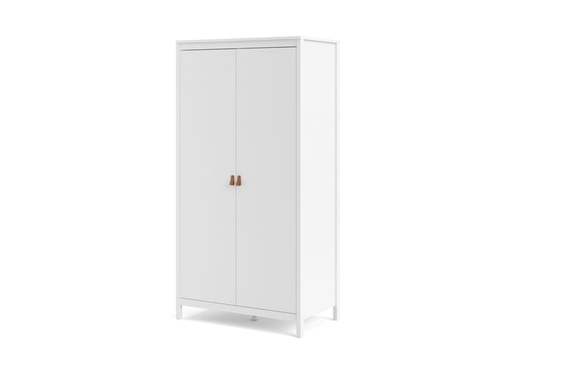 Vallvidera Garderobe 58x102 cm - Hvid/Natur - Opbevaring - Tøjopbevaring - Garderobeskabe