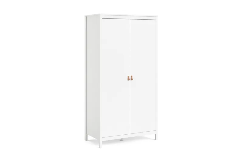 Vallvidera Garderobe 58x102 cm, Hvid/Natur
