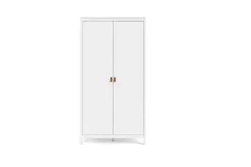 Vallvidera Garderobe 58x102 cm - Hvid/Natur - Opbevaring - Tøjopbevaring - Garderobeskabe