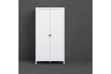 Vallvidera Garderobe 58x102 cm - Hvid/Natur - Opbevaring - Tøjopbevaring - Garderobeskabe