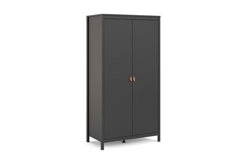Vallvidera Garderobe 58x102 cm - Sort/Natur - Opbevaring - Tøjopbevaring - Garderobeskabe